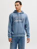 Jack and Jones Blue Mirage Hoodie 12279649