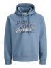 Jack and Jones Blue Mirage Hoodie 12279649