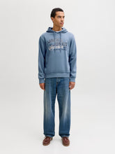 Load image into Gallery viewer, Jack and Jones Blue Mirage Hoodie 12279649
