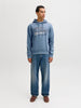 Jack and Jones Blue Mirage Hoodie 12279649