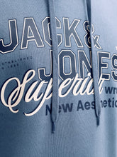 Load image into Gallery viewer, Jack and Jones Blue Mirage Hoodie 12279649
