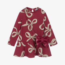 Load image into Gallery viewer, Mayoral Girls Bow Print Dress 4912
