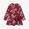Mayoral Girls Bow Print Dress 4912