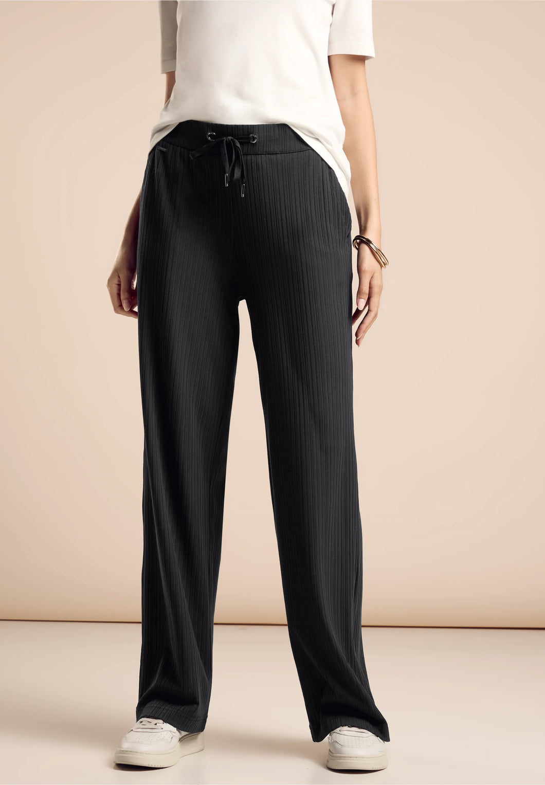 Street One Black Wide Leg Pants 377982