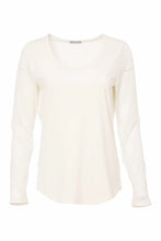 Load image into Gallery viewer, Naya Cream Mesh Sleeve Top NPA26106

