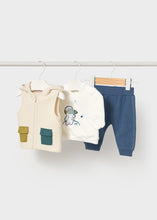 Load image into Gallery viewer, Mayoral Baby Boy&#39;s Three Piece Set 2640 Colour- Cream/Blue
