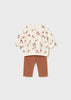 Mayoral Baby Girl's Four Piece Set 2710 // Brown and Cream