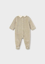 Load image into Gallery viewer, Mayoral Boys Green Striped Babygro 2766
