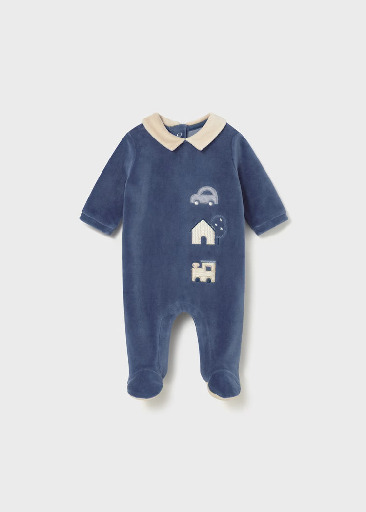 Mayoral Baby Boy's Collared Babygro 2716
