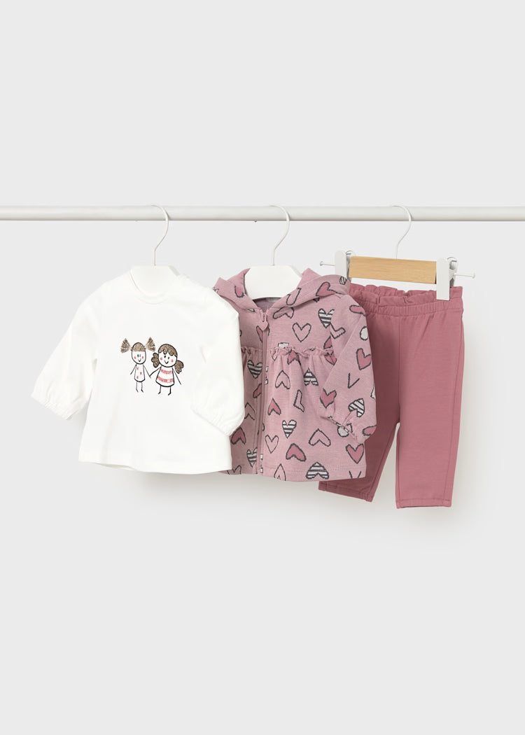 Mayoral Baby Girl's Three Piece Set 2633 / Pink