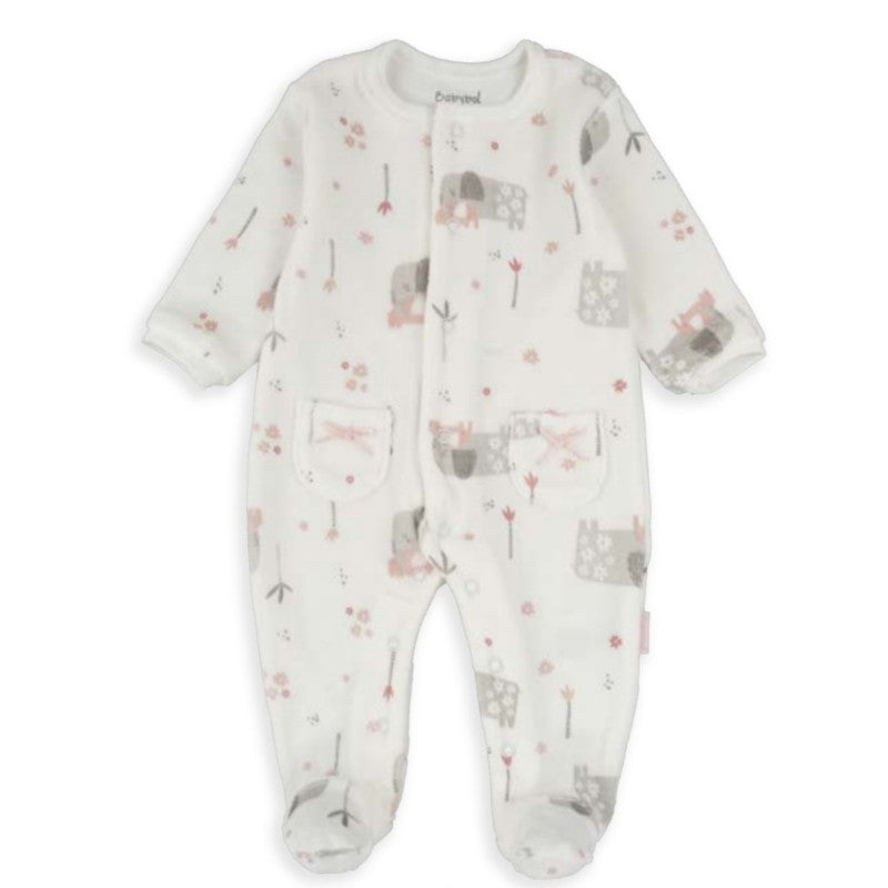 Babybol Baby Girl's Velour Babygro 250054