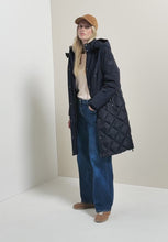 Load and play video in Gallery viewer, Cecil Mixed Texture Coat 101286 Colour- Dark Navy / 15631

