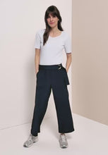 Load and play video in Gallery viewer, Cecil High Waist Navy Trousers 380812
