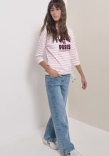 Load and play video in Gallery viewer, Cecil Striped Waffle  Top 324813/27600
