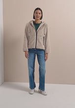 Load and play video in Gallery viewer, Cecil Beige Faux Fur Jacket 202272
