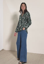Load and play video in Gallery viewer, Cecil Patterned Blouse 345986 Colour- Ink Green
