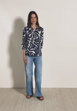 Load and play video in Gallery viewer, Cecil Patterned Tunic 345903 Colour- Urban Dark Blue
