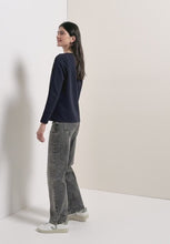 Load and play video in Gallery viewer, Cecil Long Sleeve Embroidered Top 324558
