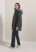 Load and play video in Gallery viewer, Cecil teddy coat 101288( pastel olive)
