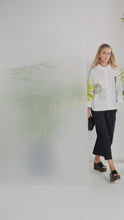 Load and play video in Gallery viewer, NAYA Print Shirt With Stripped Section NAS26256
