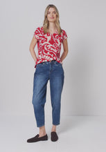 Load and play video in Gallery viewer, Street One V-Neck Printed Top 324801
