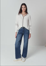 Load and play video in Gallery viewer, Street One White Blouse with Piping 346315
