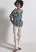 Load and play video in Gallery viewer, Street One Printed Chiffon Blouse 345892 Colour- 37020
