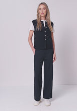 Load and play video in Gallery viewer, Street One Navy Wide Leg Trousers 380600/17502
