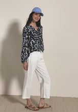 Load and play video in Gallery viewer, Cecil Patterned Blouse 345986 Colour- Urban Dark Blue
