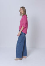 Load and play video in Gallery viewer, Street One Round Neck Checked Blouse 346433
