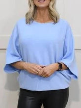 Load image into Gallery viewer, Deck by Decollage Blue Bell Sleeve Jumper 57702
