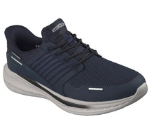 Load image into Gallery viewer, Skechers Navy Slip-Ons 211389

