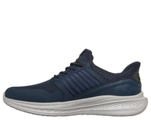 Load image into Gallery viewer, Skechers Navy Slip-Ons 211389
