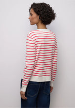 Load image into Gallery viewer, Street One Off White Striped Sweater 303567
