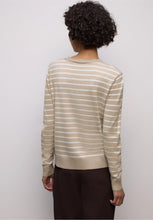 Load image into Gallery viewer, Street One Beige Striped Sweater 303567
