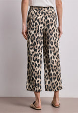 Load image into Gallery viewer, Street One Animal print Wide Leg Trousers 380975
