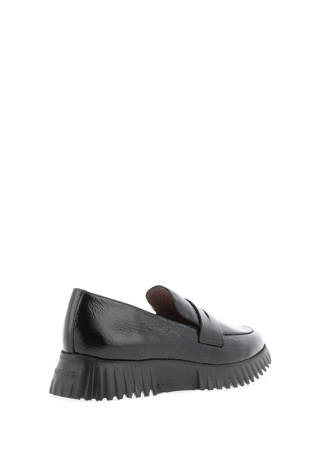 Wonders Black Patent Loafer A-4402