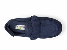 Load image into Gallery viewer, Padders Navy Wrap Slippers 429/24
