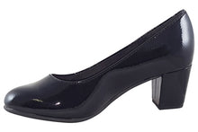Load image into Gallery viewer, Jana Low Heel Court Shoe - Black Patent 8-22469-29
