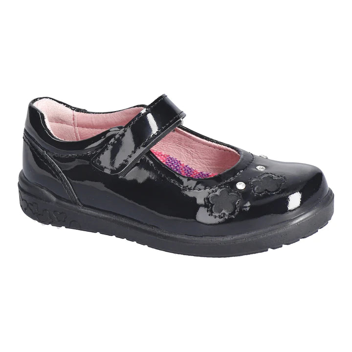Ricosta Girls School Shoes-LEYA- 508600702/093-Black Patent