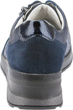 Load image into Gallery viewer, Waldlaufer Ladies Navy Wedge Shoe 939008 508
