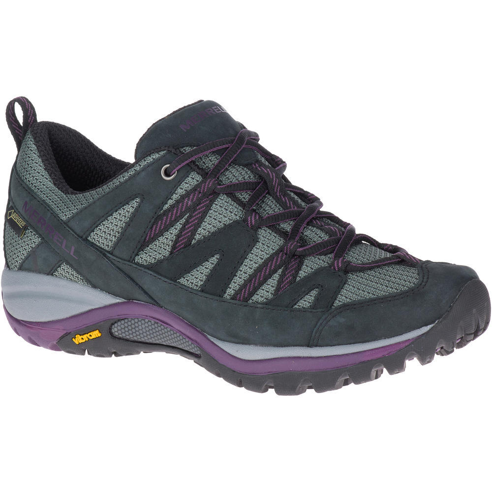 Merrell Siren Sport 3GTX  Ladies Black and Berry Walking Shoes J035296