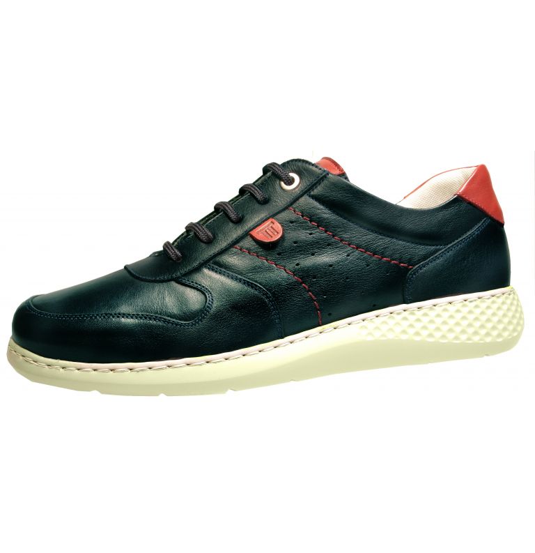 Notton Navy Casual Laced Shoe