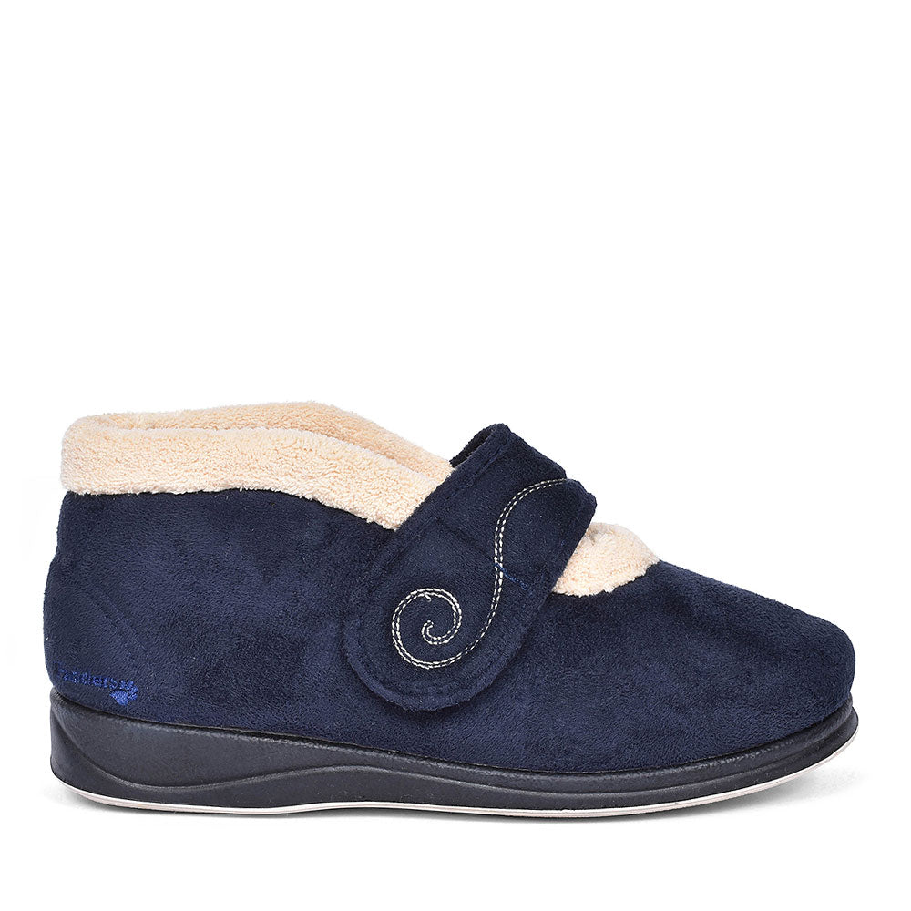 Padders Hush Navy Slippers