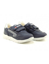 Load image into Gallery viewer, Pablosky Navy Leather Runners 297020
