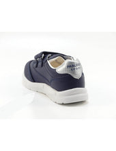 Load image into Gallery viewer, Pablosky Navy Leather Runners 297020
