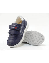 Load image into Gallery viewer, Pablosky Navy Leather Runners 297020
